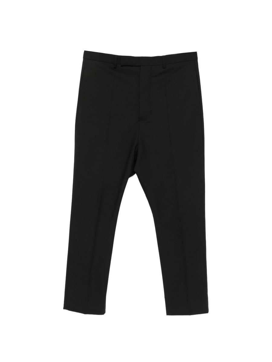 Rick Owens Rick Owens Astaires Pressed-crease Straight-leg Trousers