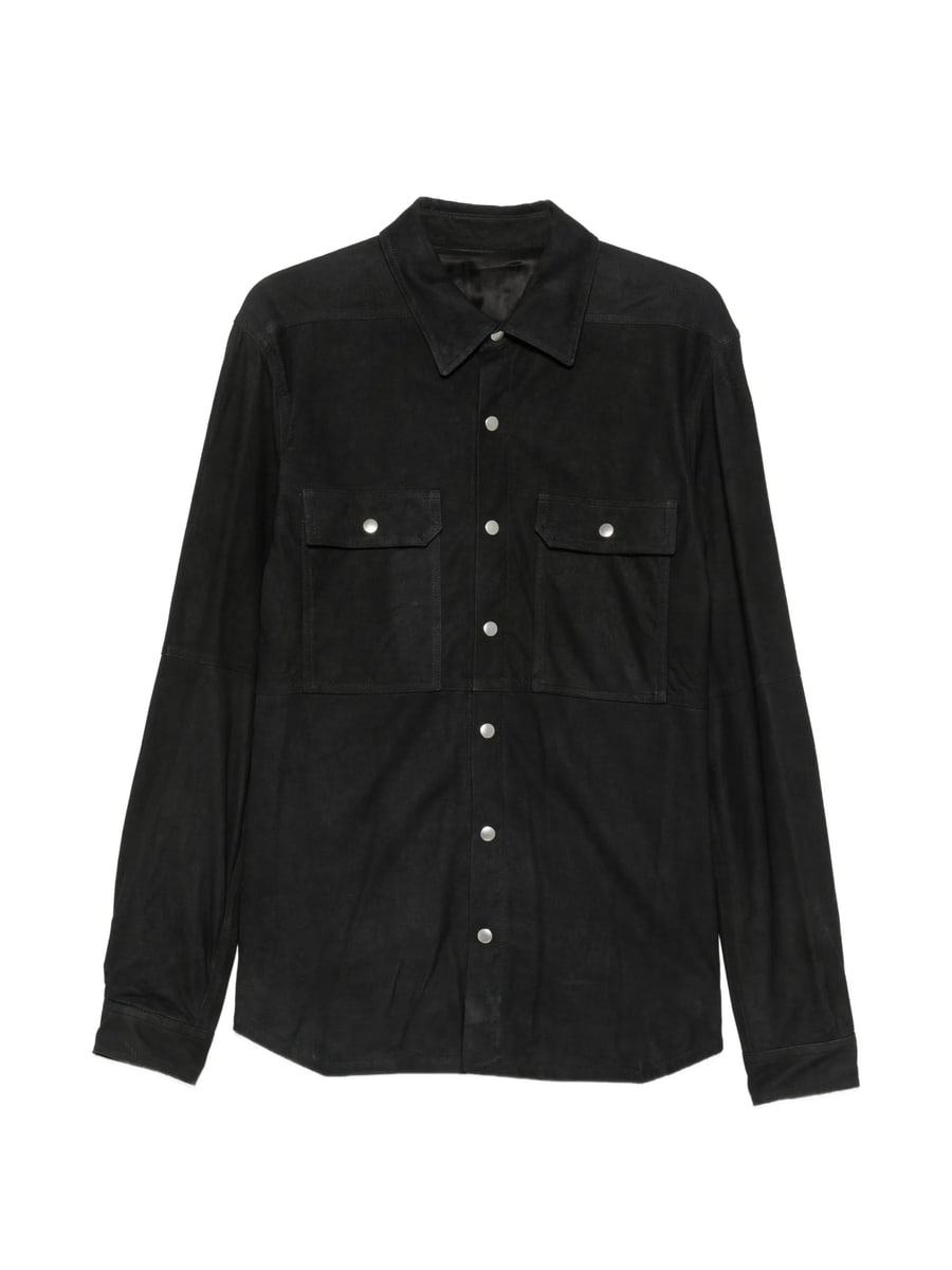 Rick Owens Rick Owens Suede Press-stud Jacket