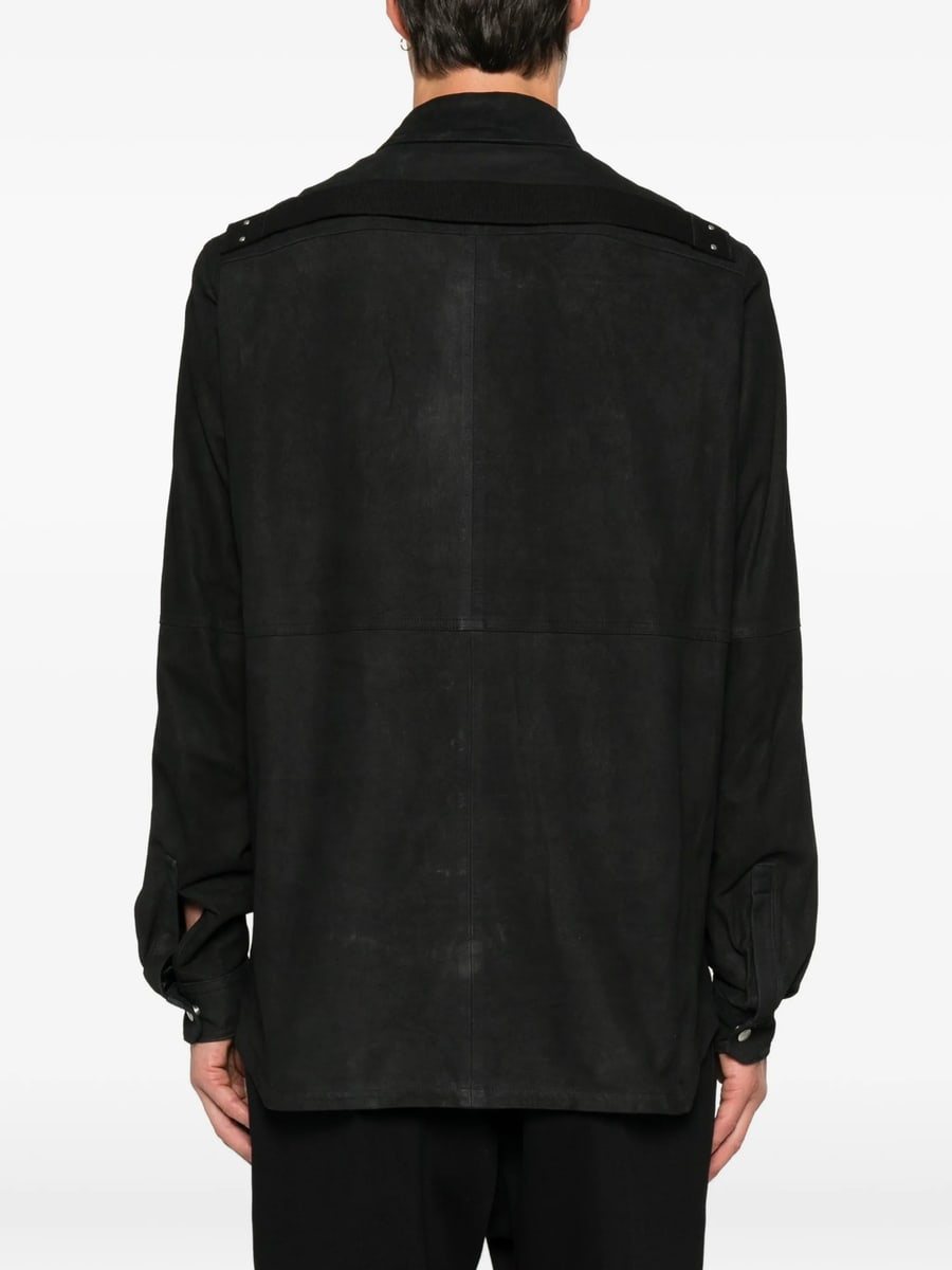 Rick Owens Rick Owens Suede Press-stud Jacket, view 3