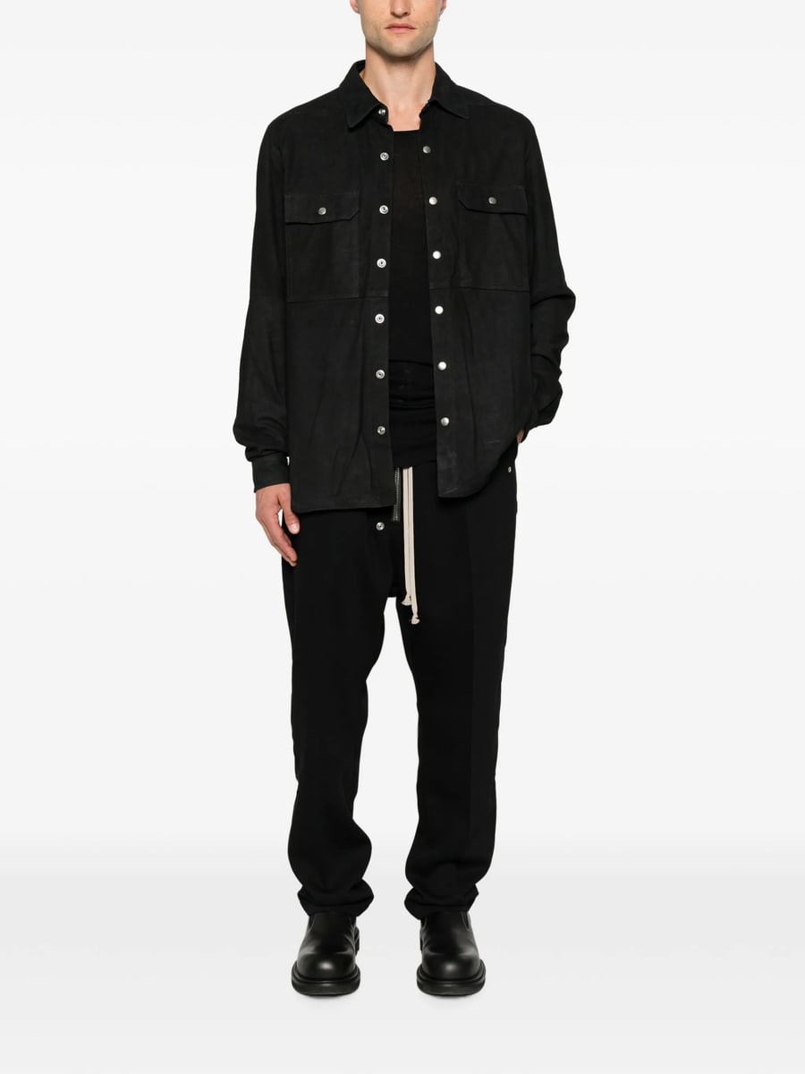 Rick Owens Rick Owens Suede Press-stud Jacket, view 5