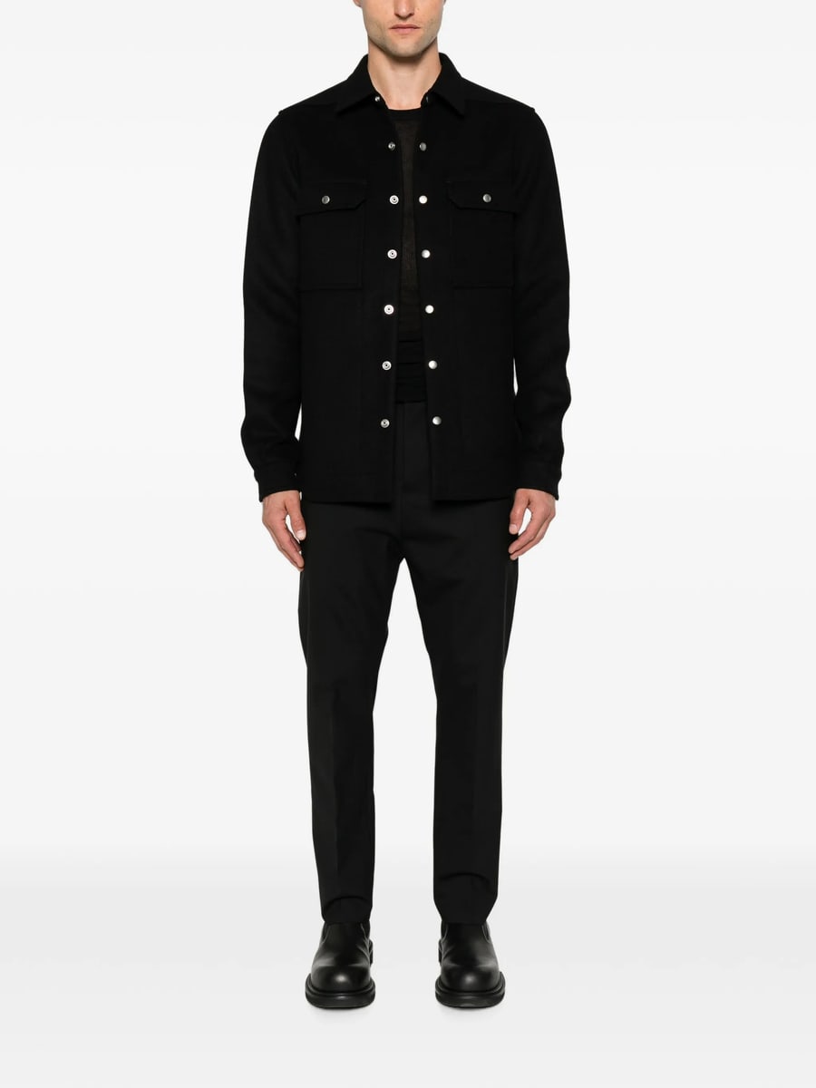 Rick Owens Rick Owens Button-fastening Shirt Jacket, view 4