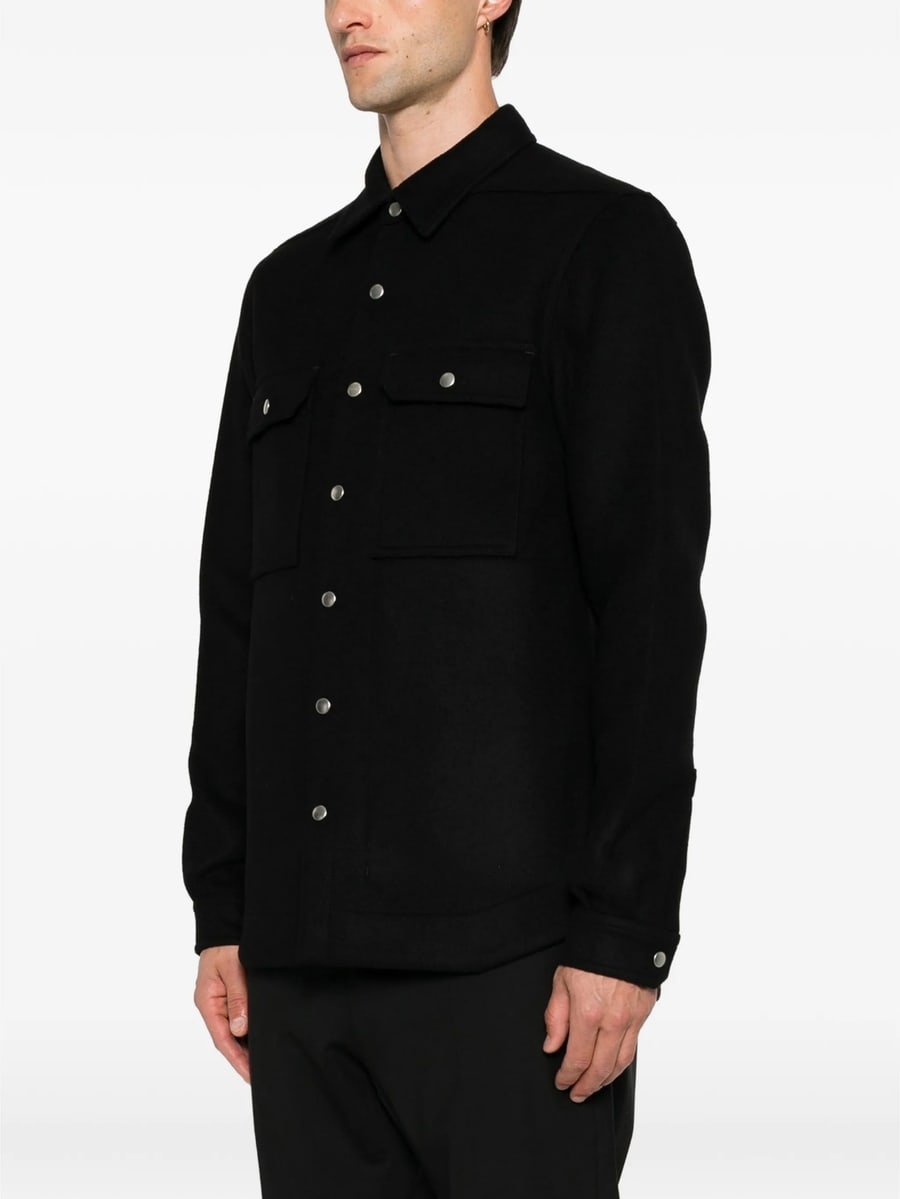 Rick Owens Rick Owens Button-fastening Shirt Jacket, view 5
