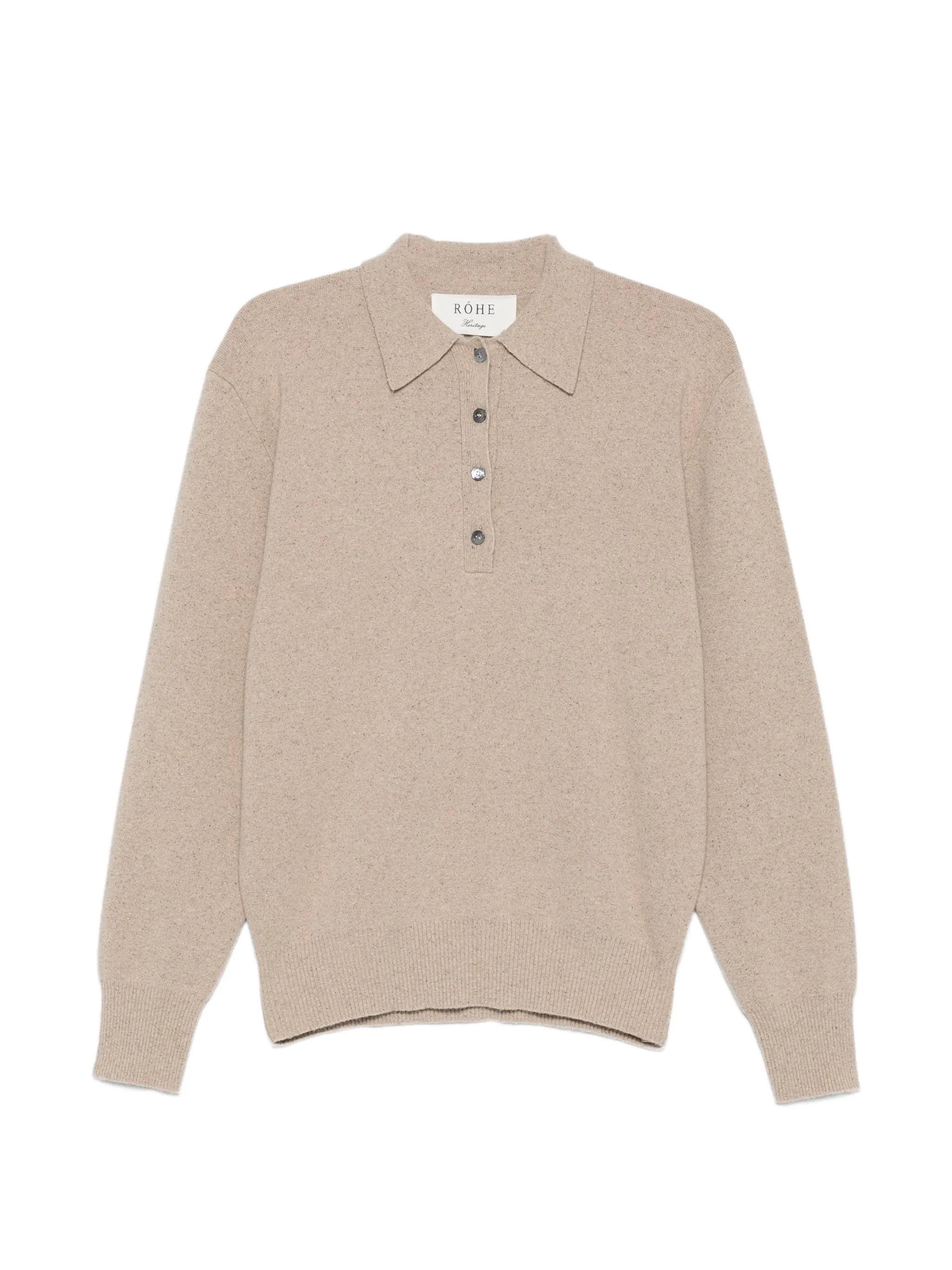 Rohe Rohe Button-fastening Polo-collar Sweater