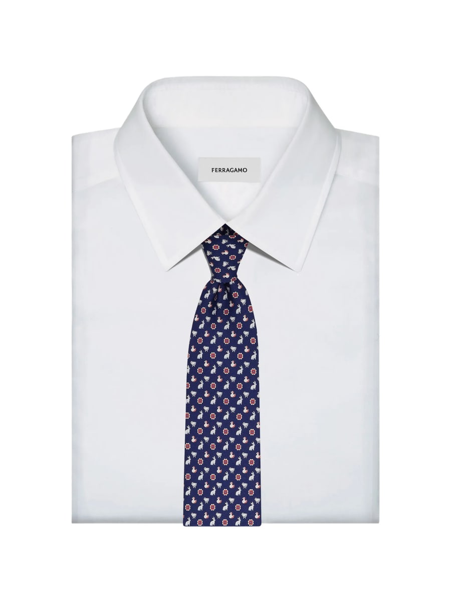 Ferragamo Ferragamo Pointed-tip Tie, view 3