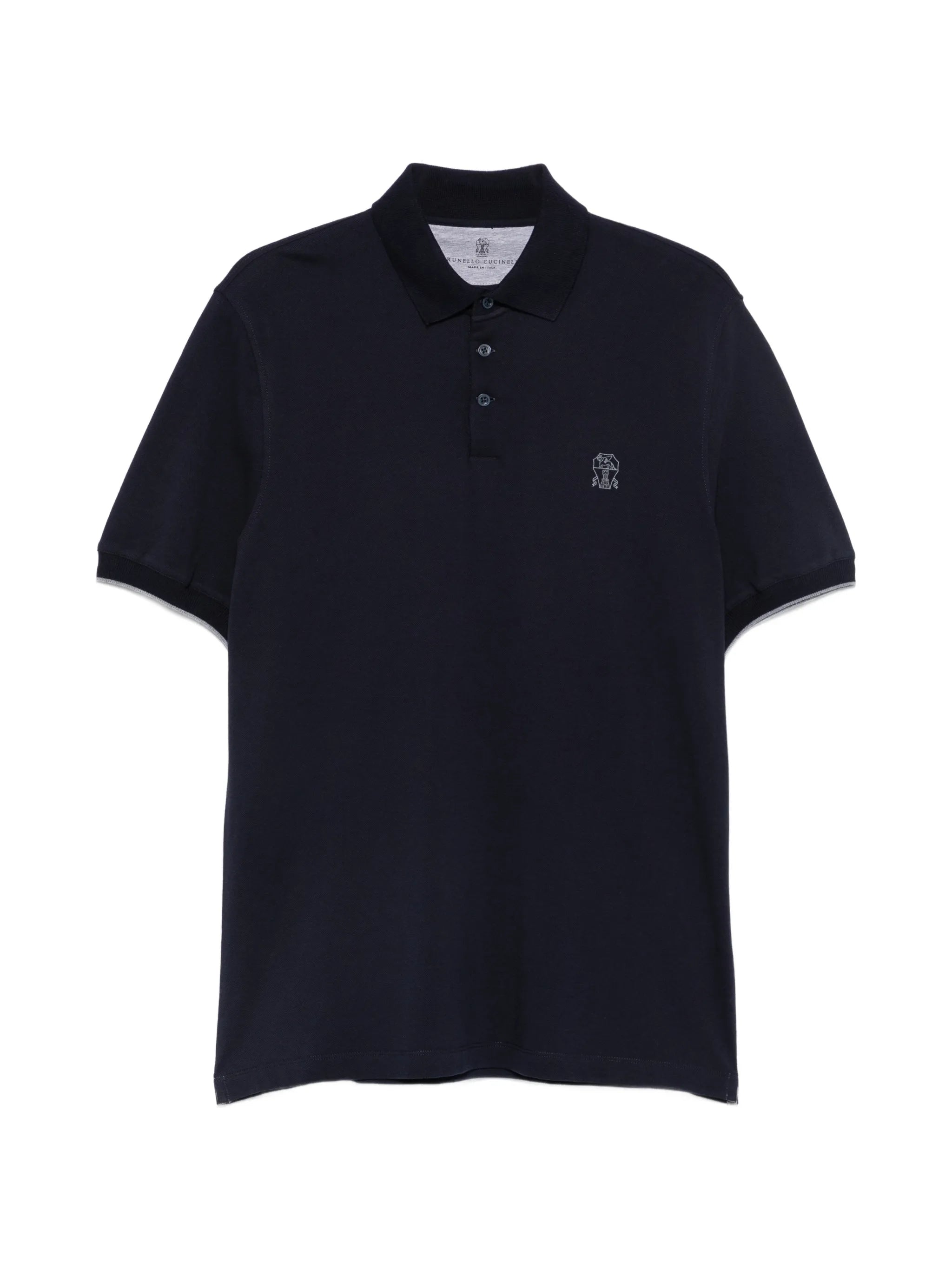 Brunello Cucinelli Brunello Cucinelli Logo-embroidered Cotton Polo Shirt