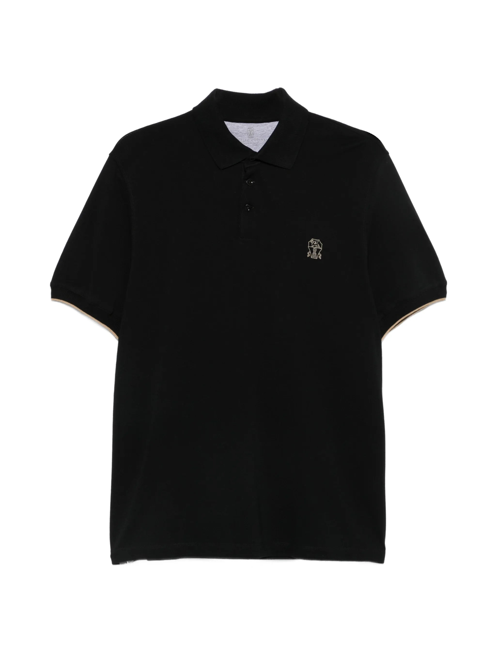 Brunello Cucinelli Brunello Cucinelli Logo-embroidered Short-sleeve Cotton Polo Shirt