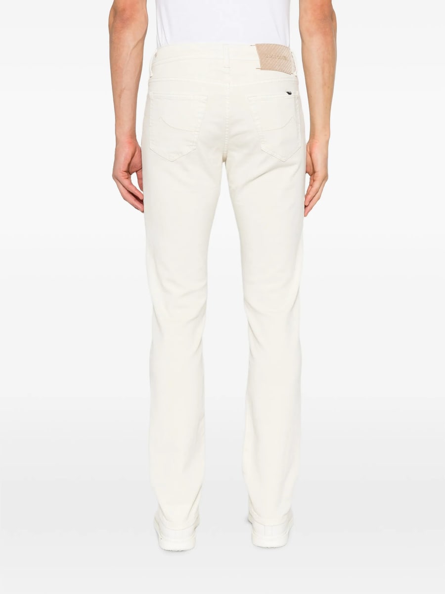 Jacob Cohën Jacob Cohën Bard Logo-patch Cotton Trousers, view 2