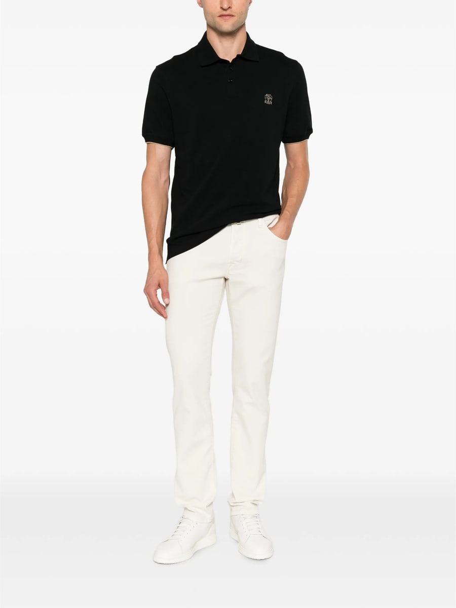 Jacob Cohën Jacob Cohën Bard Logo-patch Cotton Trousers, view 3