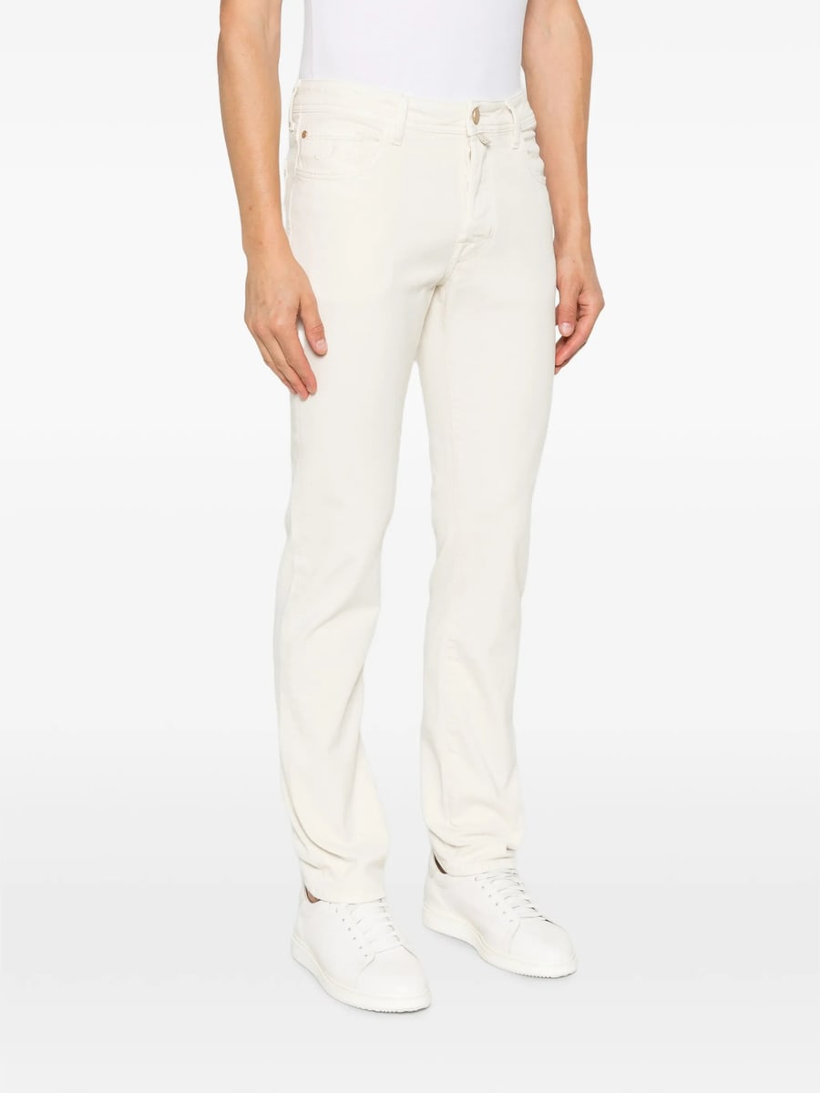 Jacob Cohën Jacob Cohën Bard Logo-patch Cotton Trousers, view 5