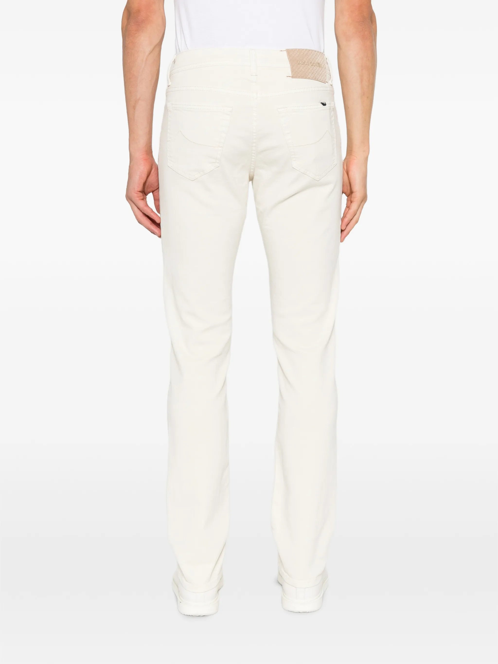 Jacob Cohën Jacob Cohën Bard Logo-patch Cotton Trousers, view 2