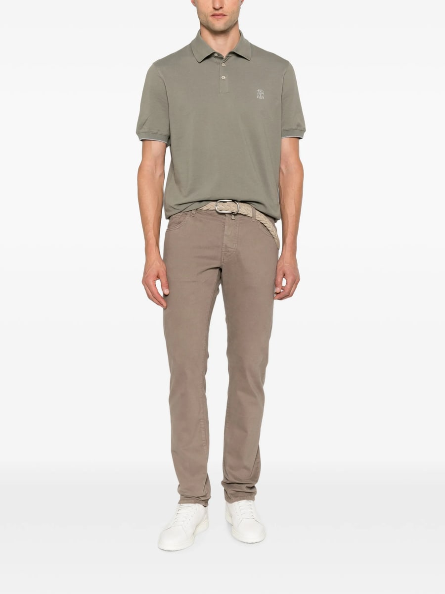 Jacob Cohën Jacob Cohën Nick Logo-patch Straight-leg Trousers, view 3