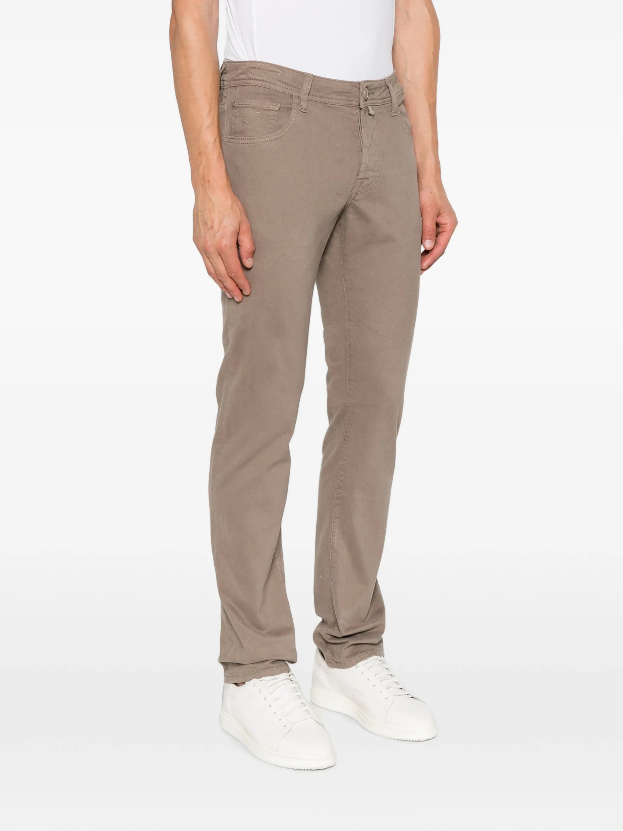 Jacob Cohën Jacob Cohën Nick Logo-patch Straight-leg Trousers, view 2