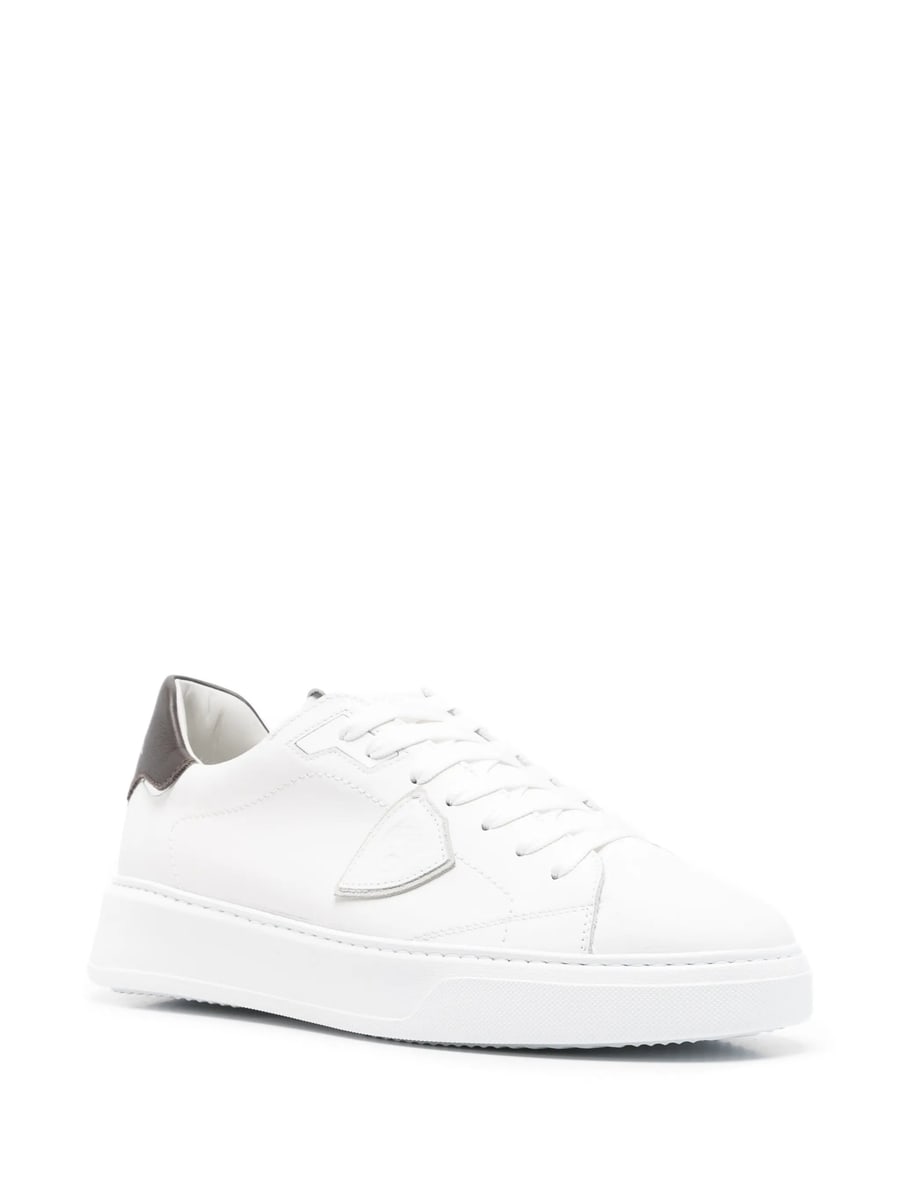Philippe Model Philippe Model Temple Logo-patch Leather Sneakers, view 4