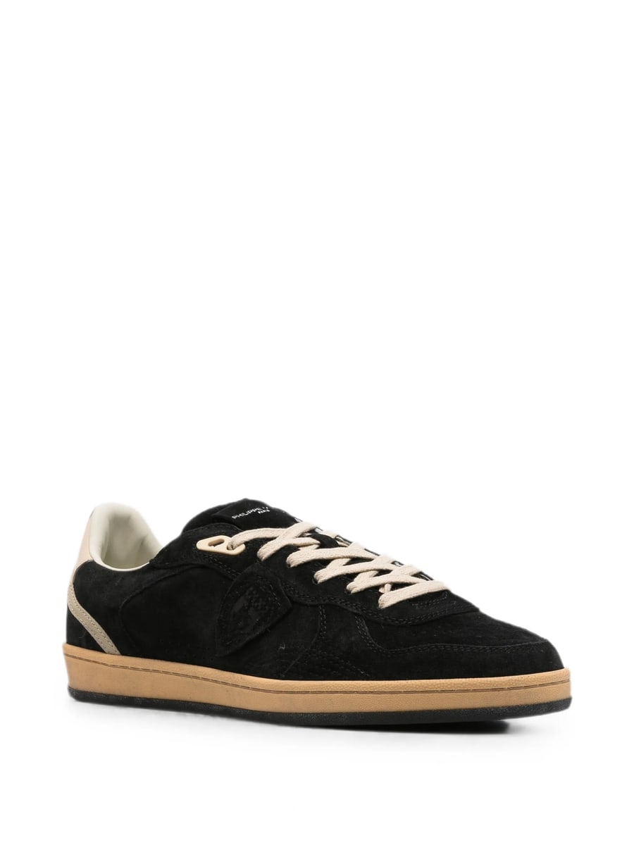Philippe Model Philippe Model Pgal Low Logo-patch Panelled Sneakers, view 3