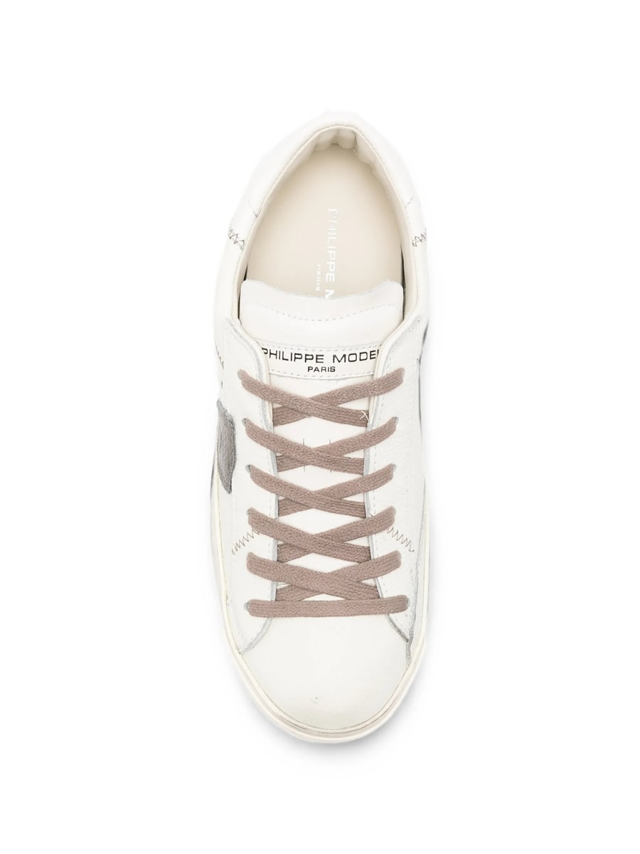 Philippe Model Philippe Model PRSX Low Logo-patch Panelled Sneakers, view 3