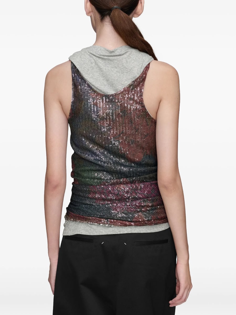 Maison Margiela Maison Margiela Printed Draped Top, view 2