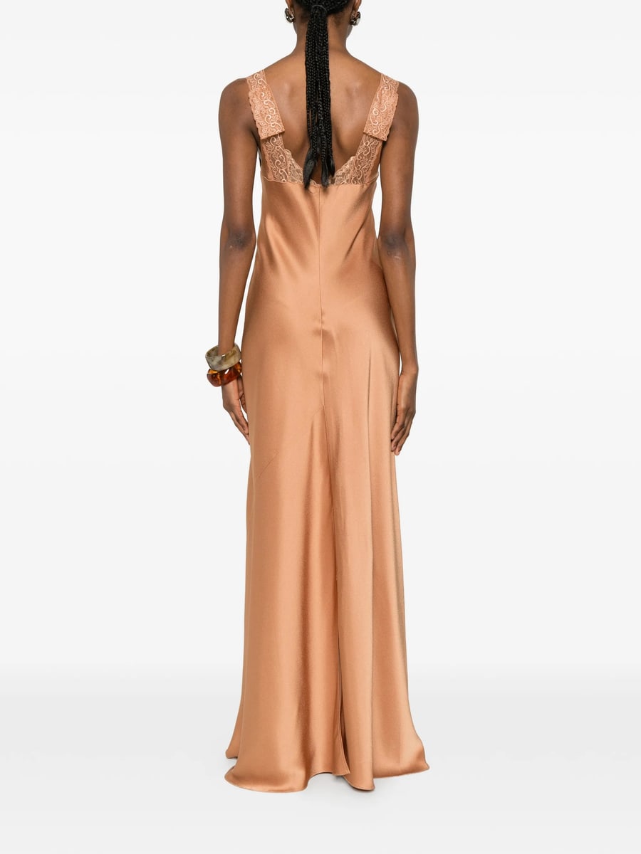 Forte_Forte Forte Forte Maxi Lace-trim Dress, view 4