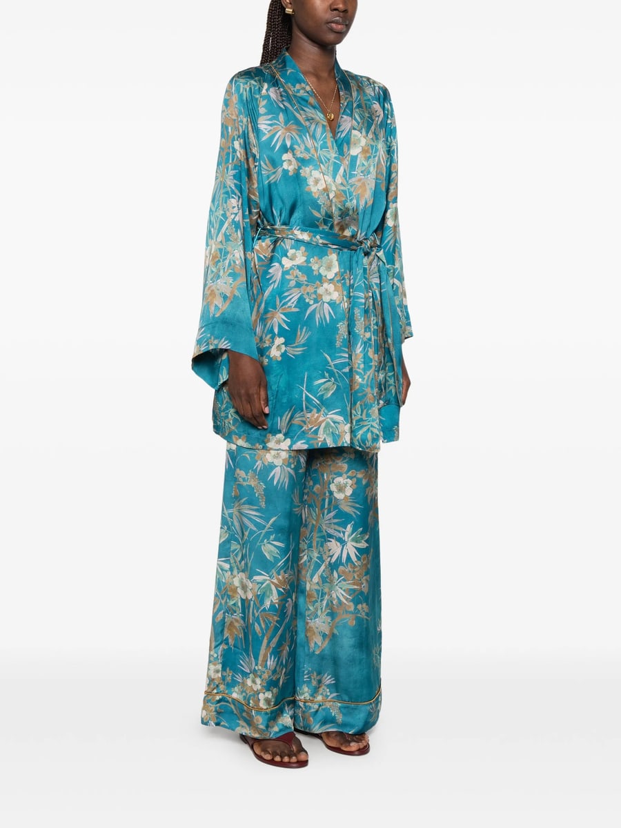 Forte_Forte Forte Forte Floral-print Belted Jacket, view 4