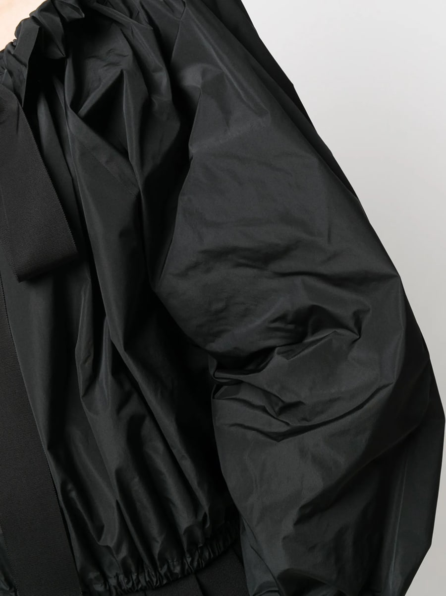 Patou Patou Grosgrain Puff-sleeve Blouse, view 2