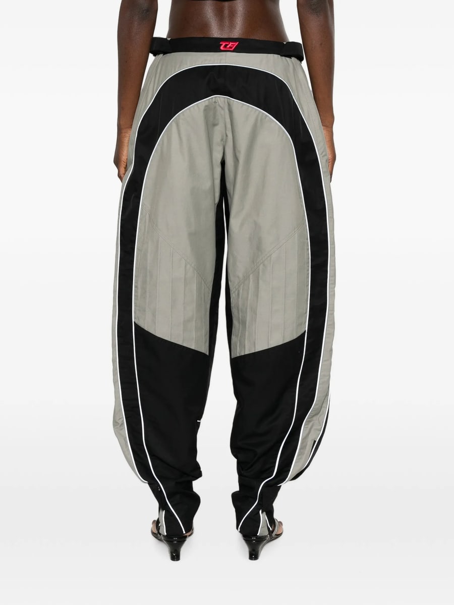 The Attico The Attico Logo-patch Trousers, view 4