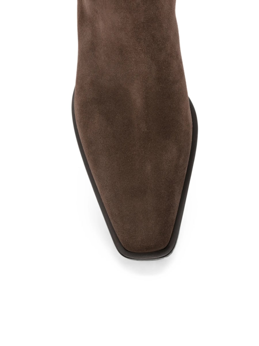 Brunello Cucinelli Brunello Cucinelli Suede Elasticated Ankle Boots, view 3