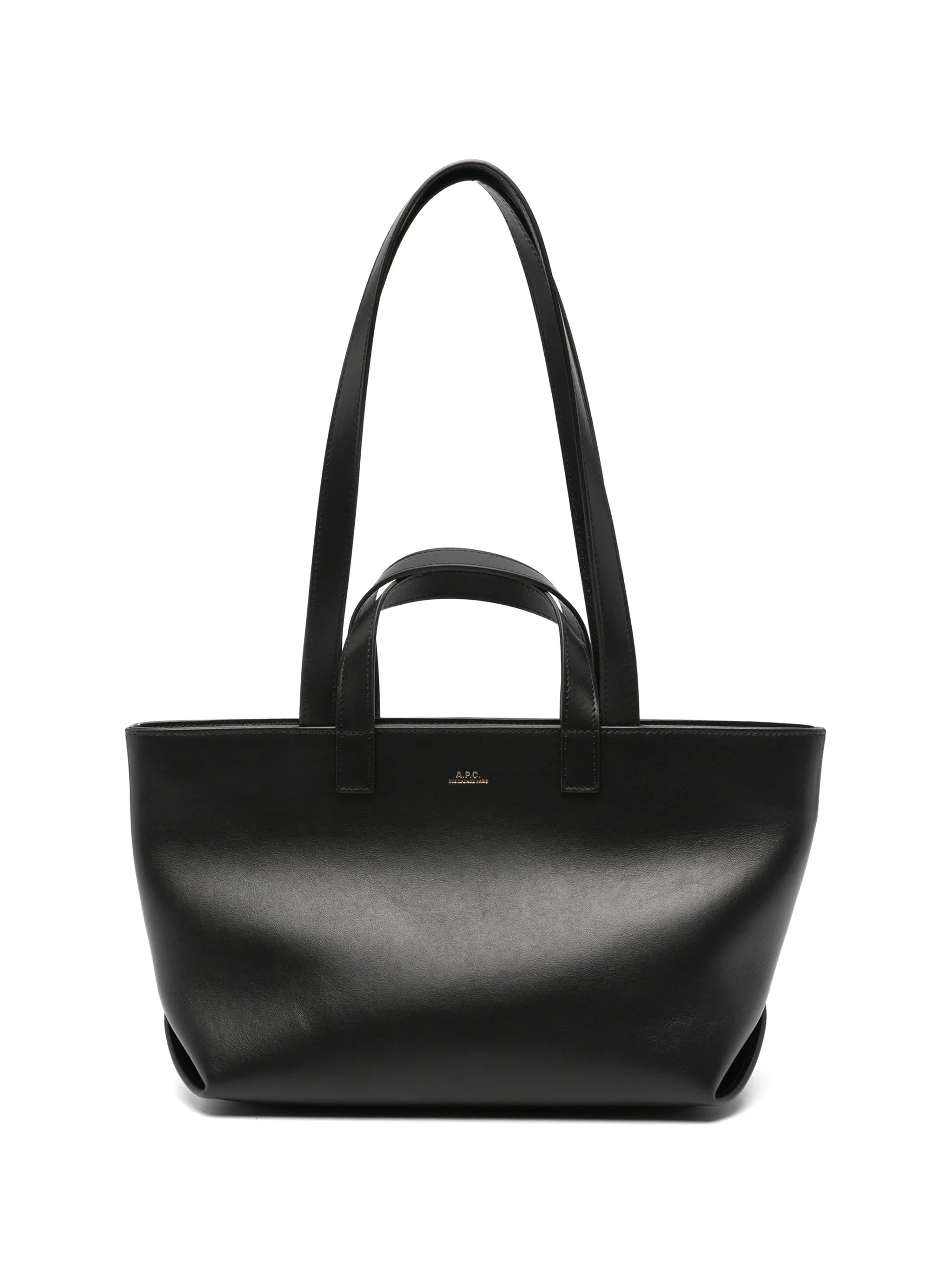 A.P.C. A.p.c. Logo-print Leather Tote Bag