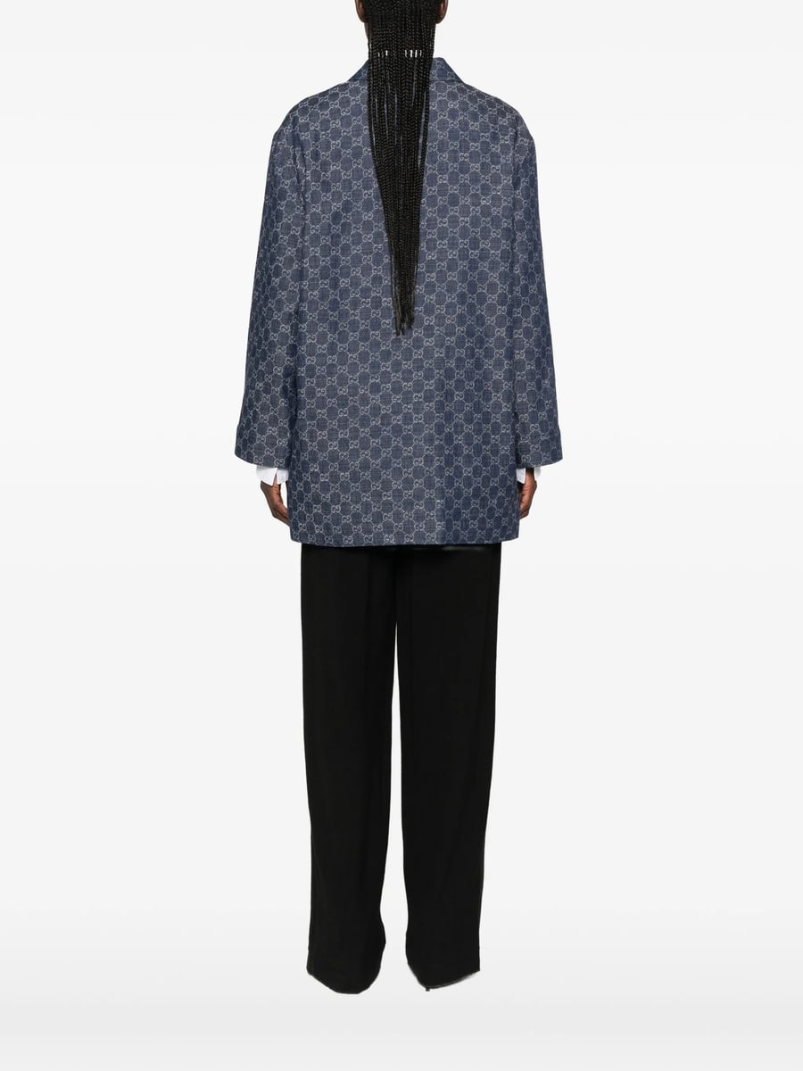 Gucci Gucci GG Jacquard Denim Jacket, view 3