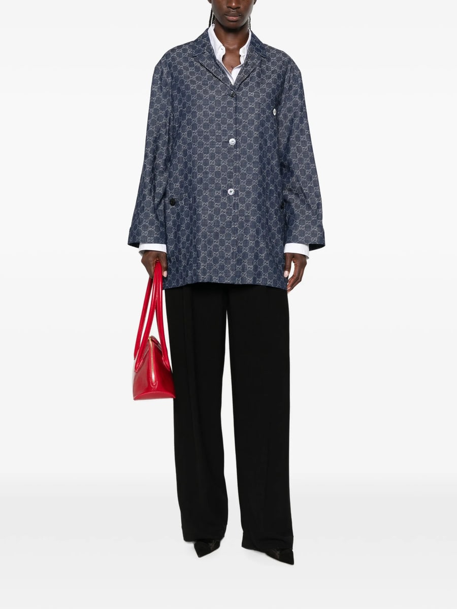 Gucci Gucci GG Jacquard Denim Jacket, view 4