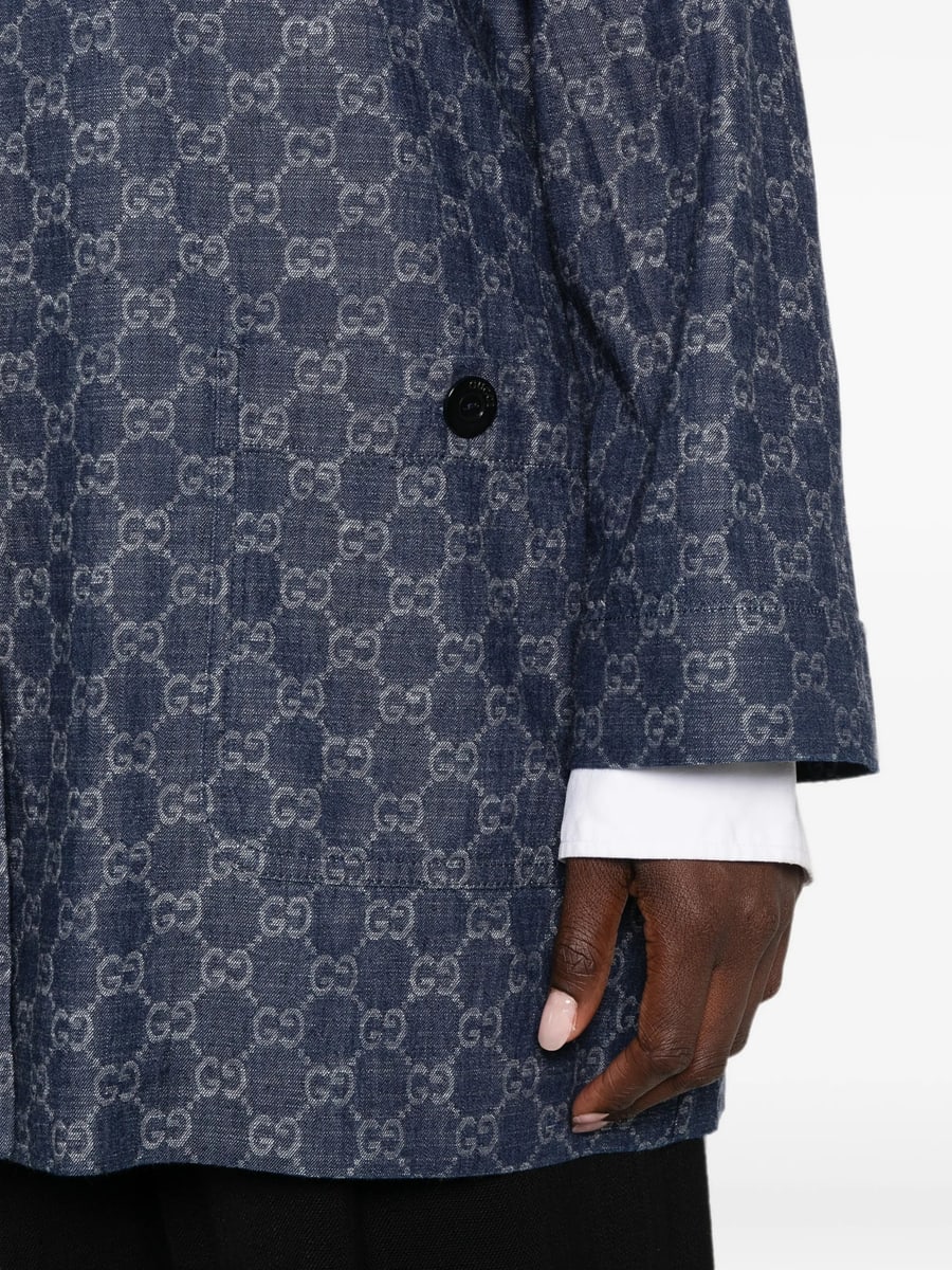 Gucci Gucci GG Jacquard Denim Jacket, view 5