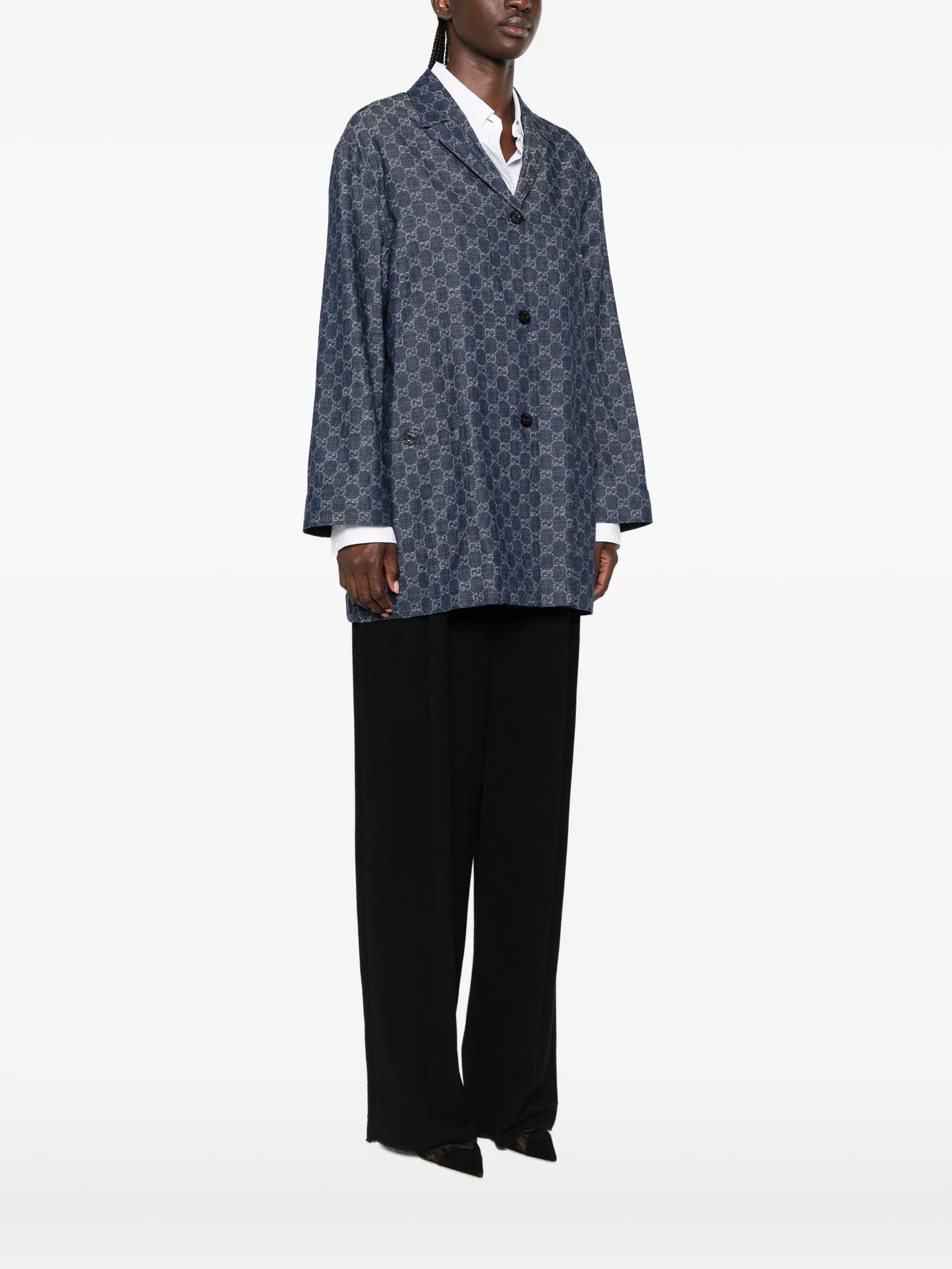 Gucci Gucci GG Jacquard Denim Jacket, view 2