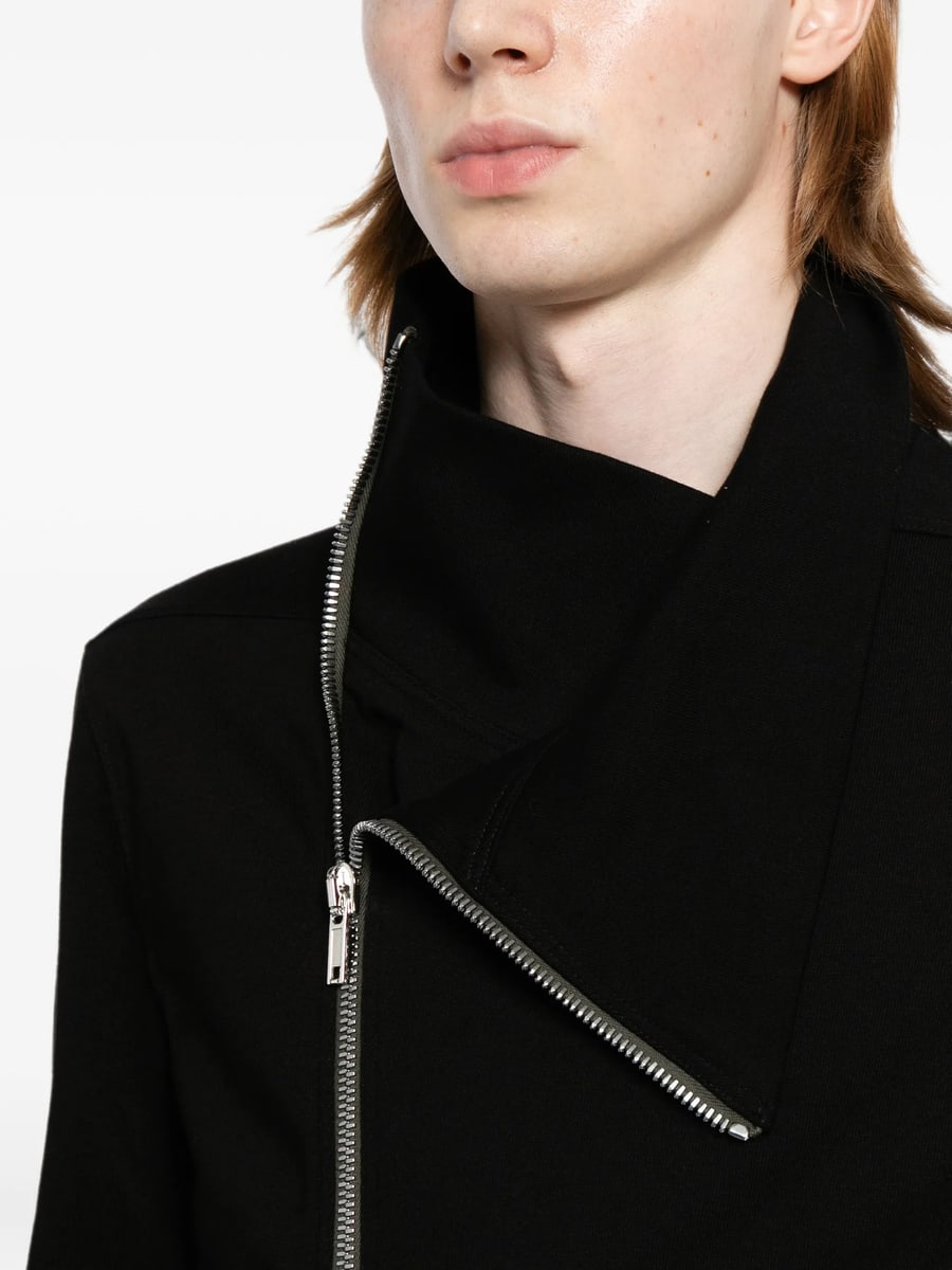 Rick Owens Rick Owens Asymmetric-zip Funnel-neck Jacket, view 3