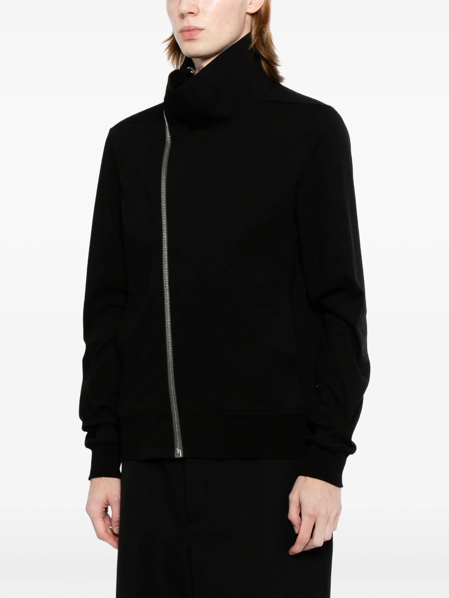 Rick Owens Rick Owens Asymmetric-zip Funnel-neck Jacket, view 5