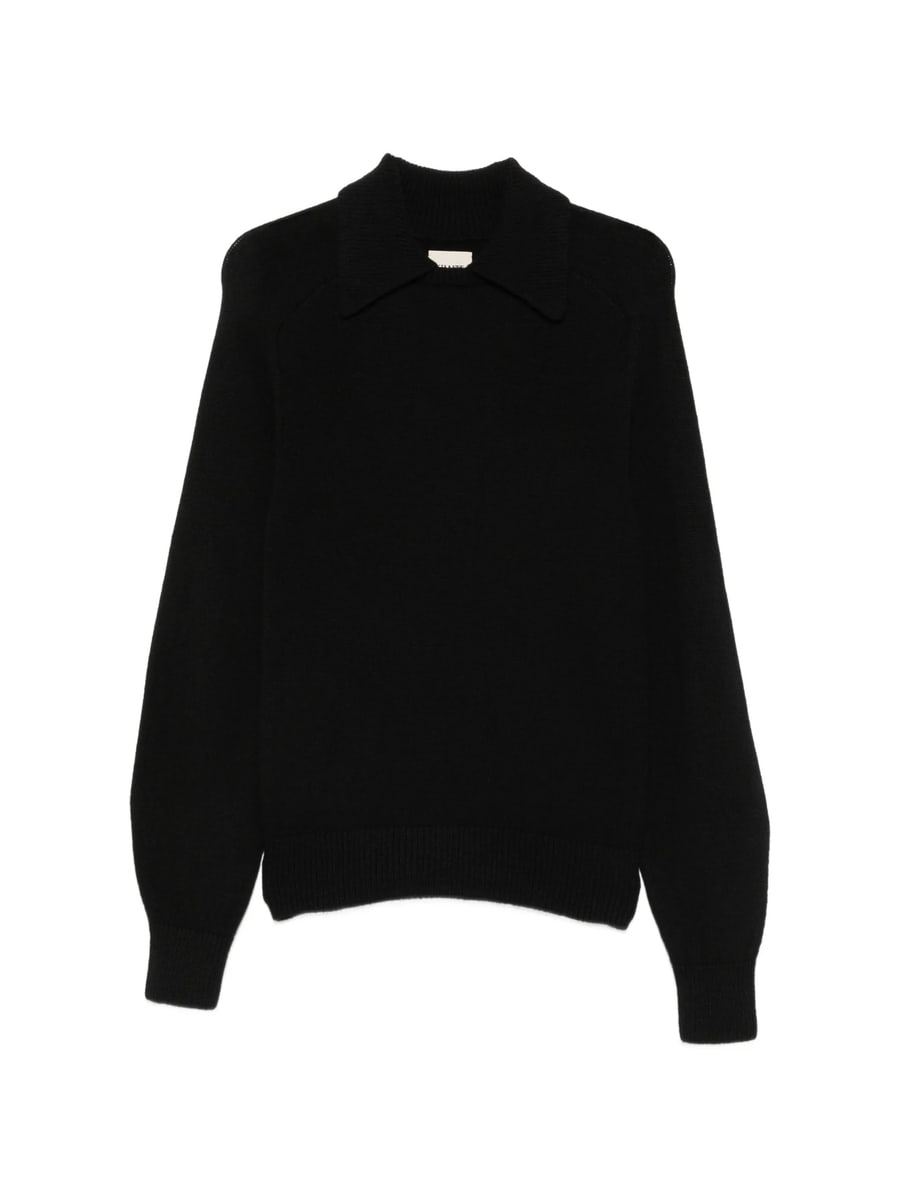 Khaite Khaite Jackson Collared Raglan-sleeve Sweater