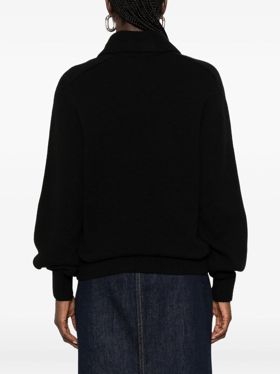 Khaite Khaite Jackson Collared Raglan-sleeve Sweater, view 2