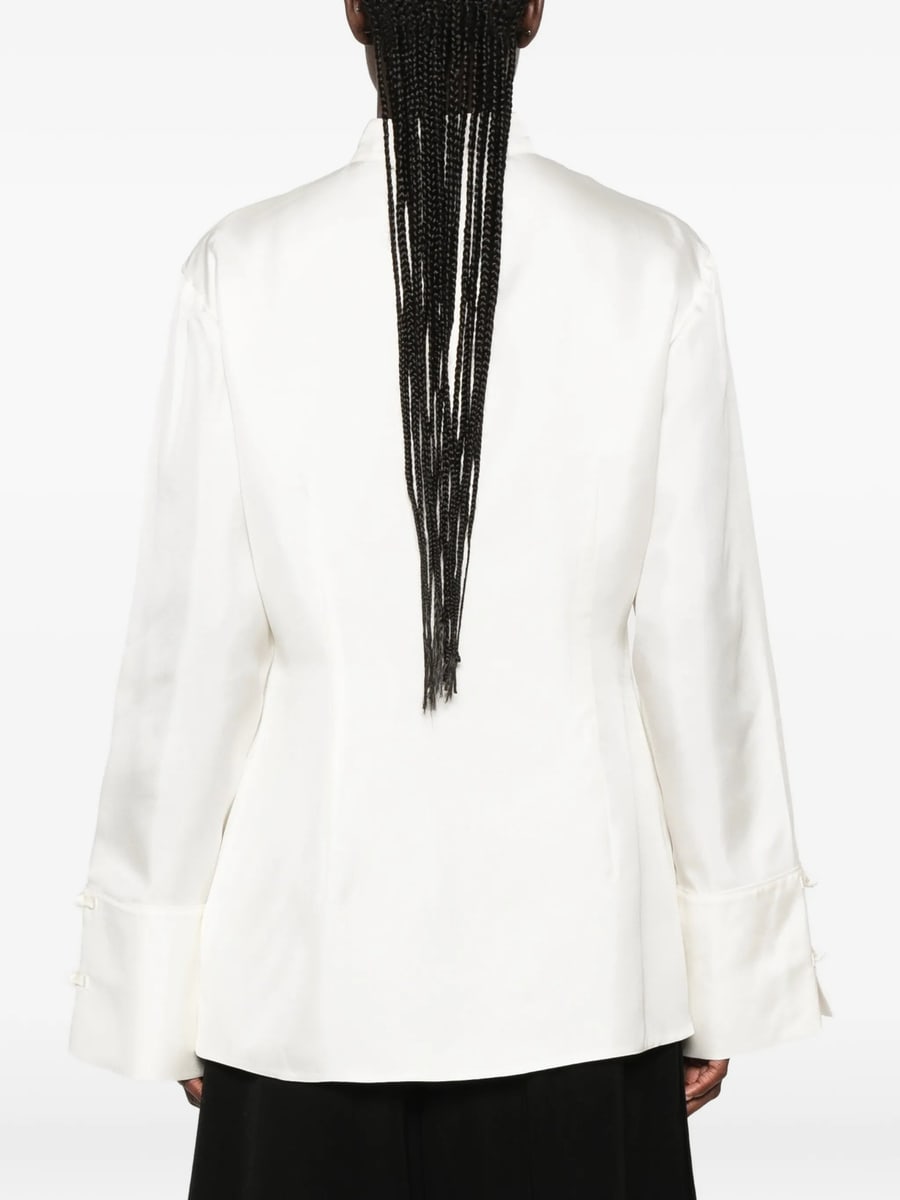 Rohe Rohe Frog-fastening Wide-cuff Blouse, view 2