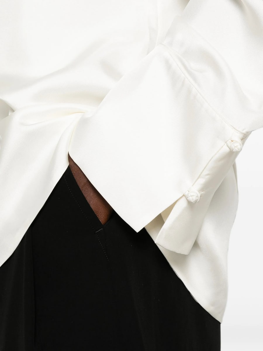 Rohe Rohe Frog-fastening Wide-cuff Blouse, view 3
