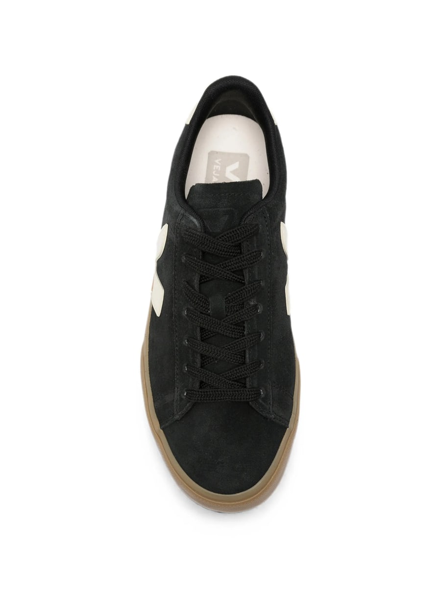 Veja Veja Campo Suede Logo-patch Sneakers, view 3
