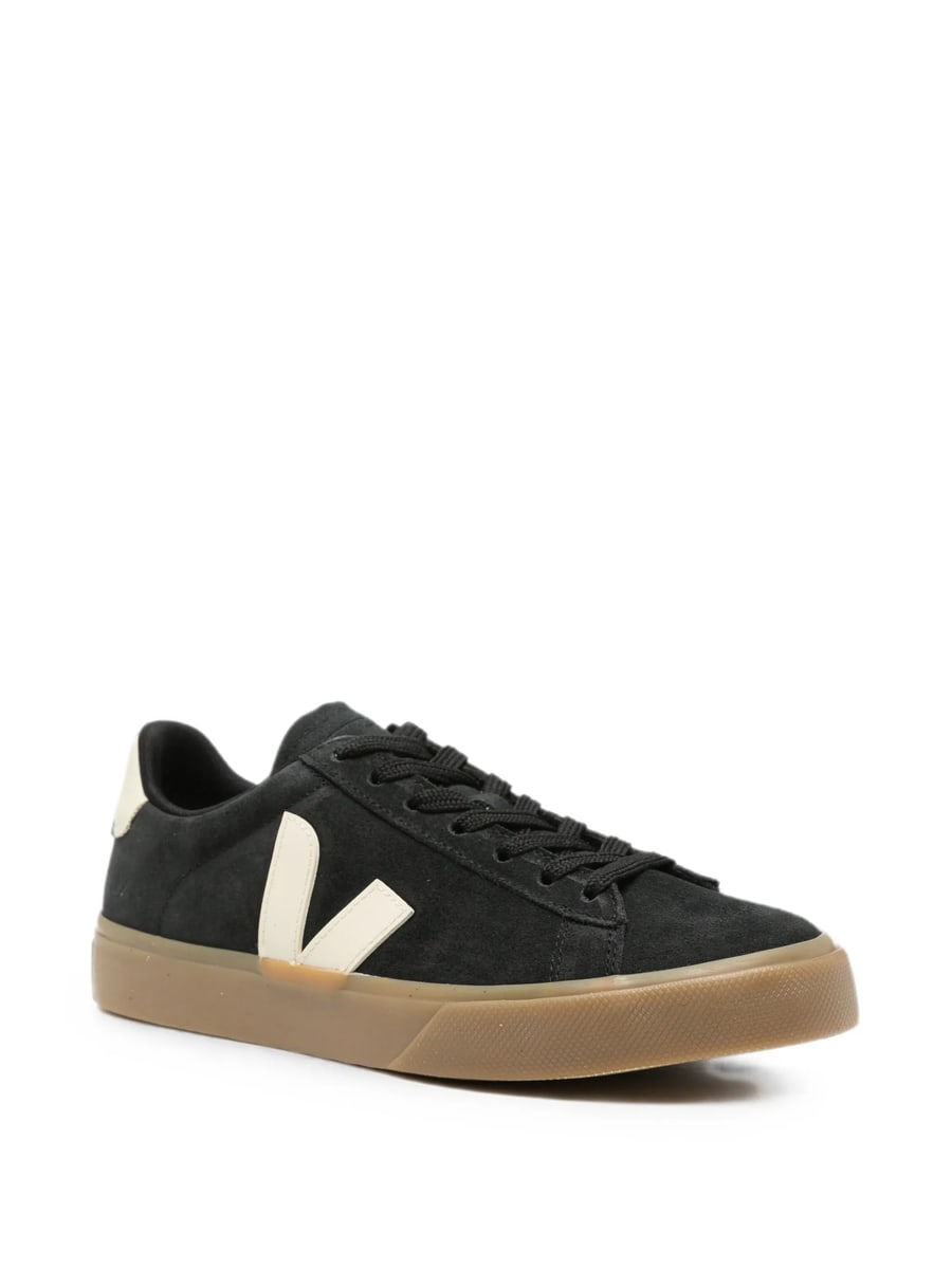 Veja Veja Campo Suede Logo-patch Sneakers, view 4
