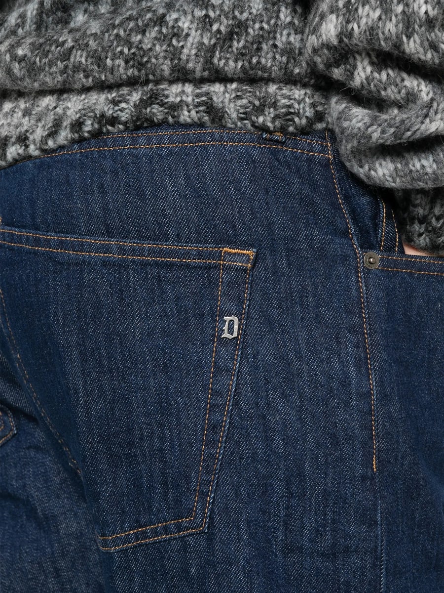 Dondup Dondup Logo-plaque Straight-leg Jeans, view 3