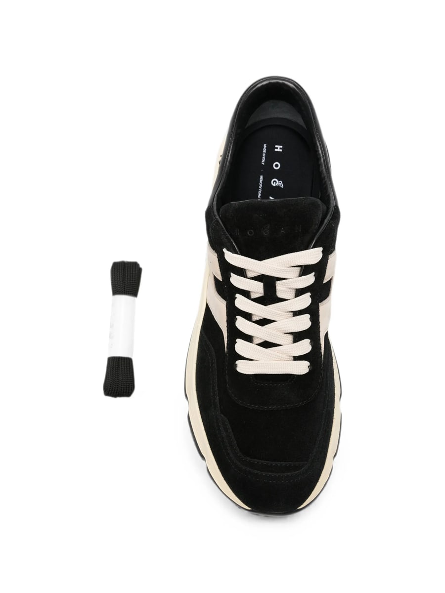 Hogan Hogan Hyperlight Panelled Logo-patch Sneakers, view 2