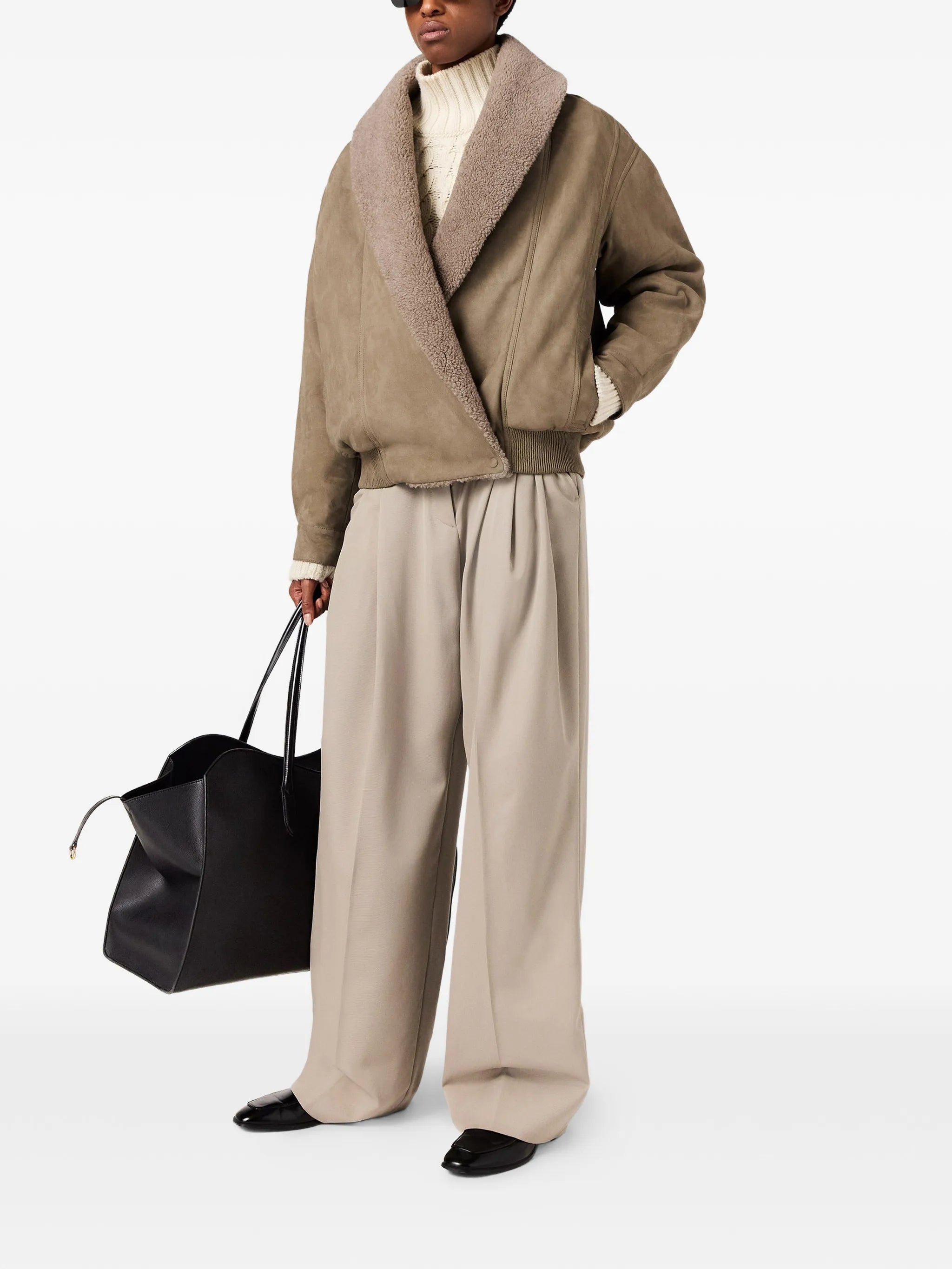 Stella McCartney Stella Mccartney Faux-shearling-trim Bomber Jacket, view 2