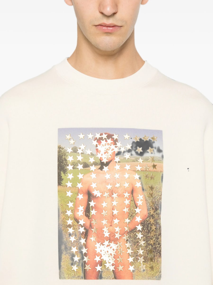 JW Anderson Jw Anderson Graphic-print Star-patch Sweatshirt, view 2