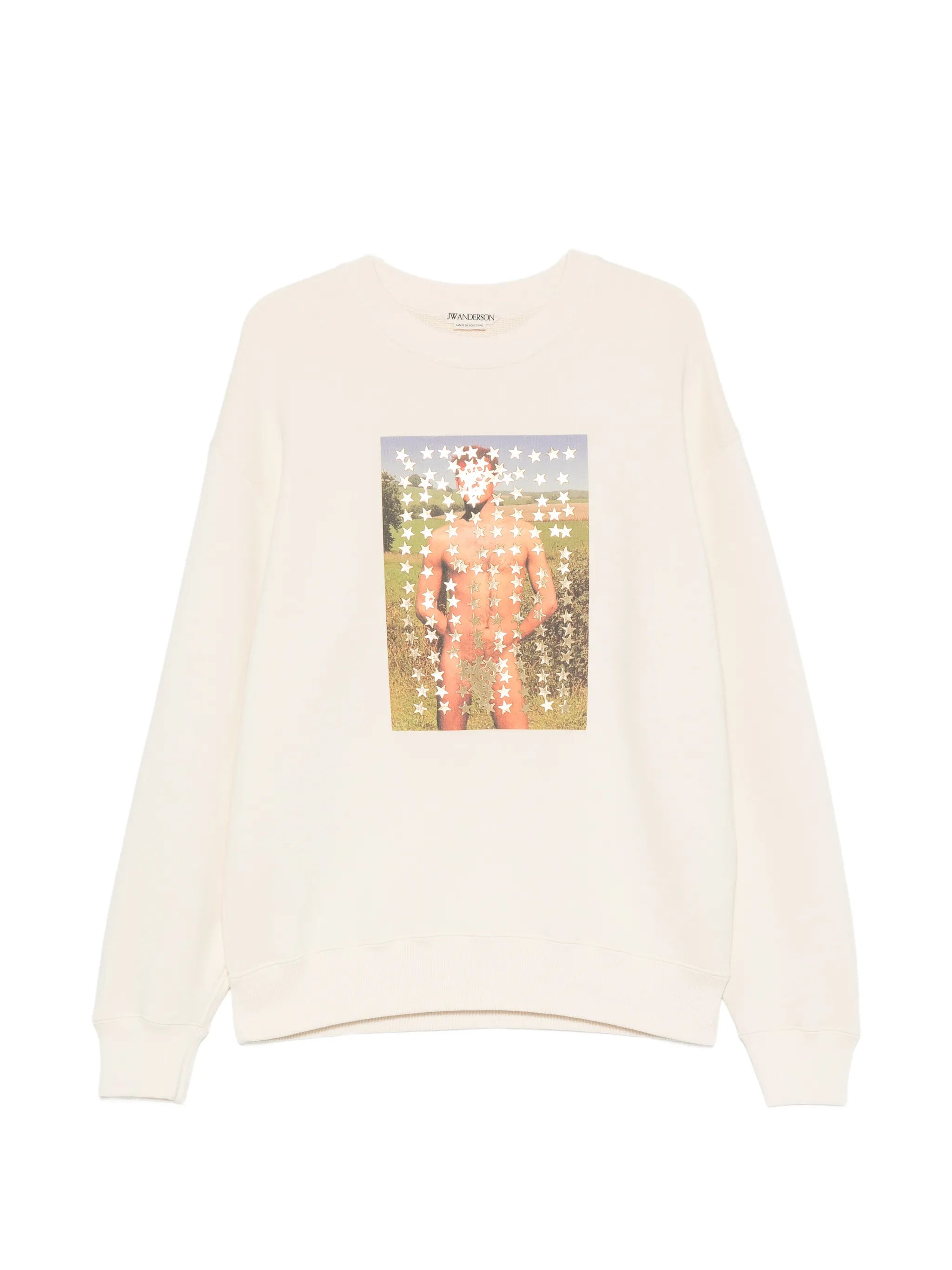 JW Anderson Jw Anderson Graphic-print Star-patch Sweatshirt