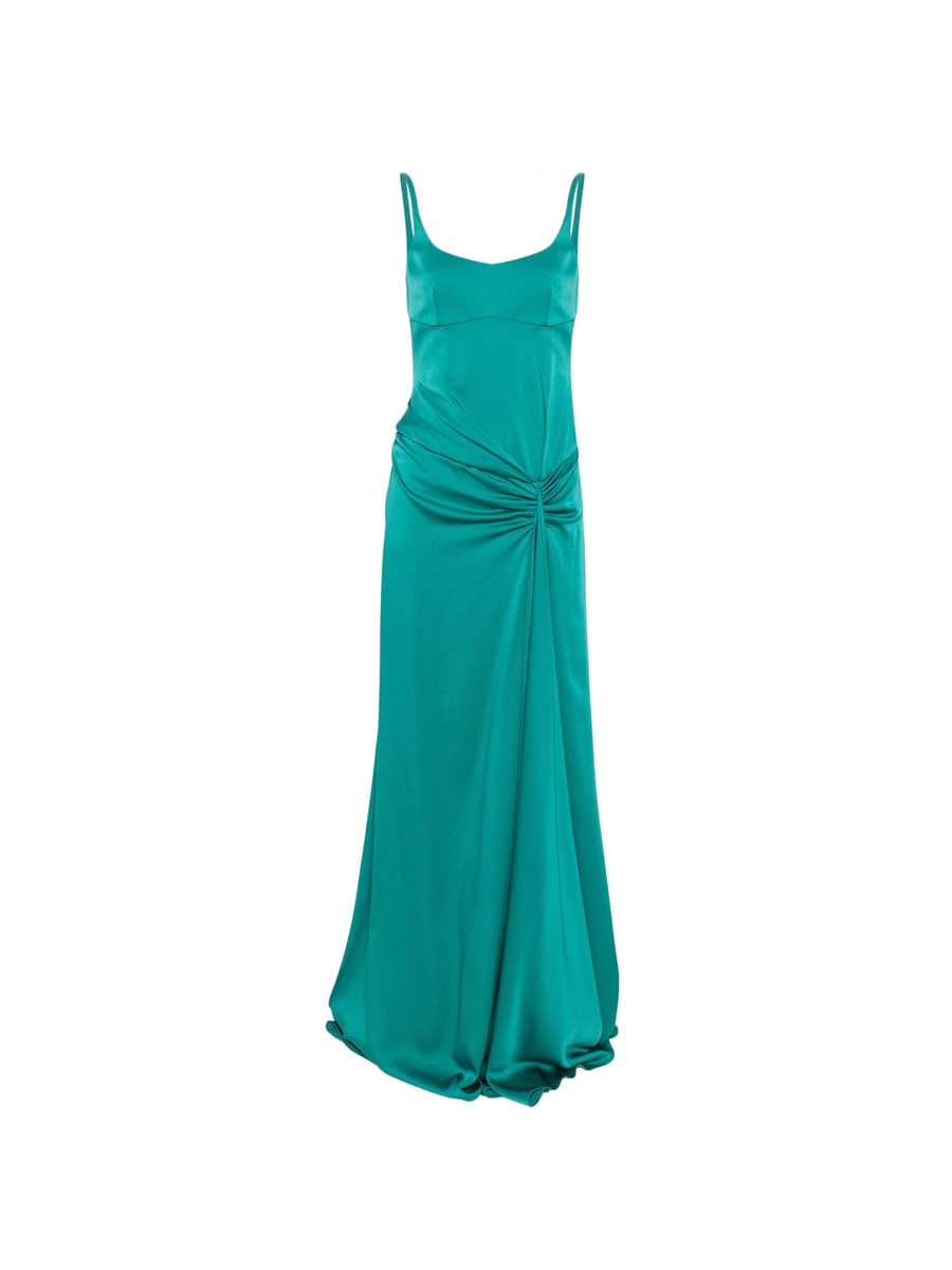 Alexander McQueen Alexander Mcqueen Gathered-detail Sleeveless Maxi Dress