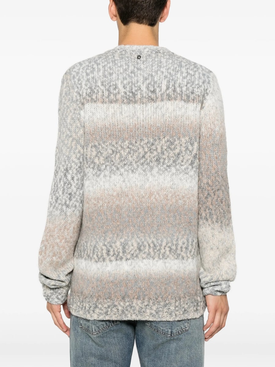Dondup Dondup Gradient-effect Chunky-knit Sweater, view 4