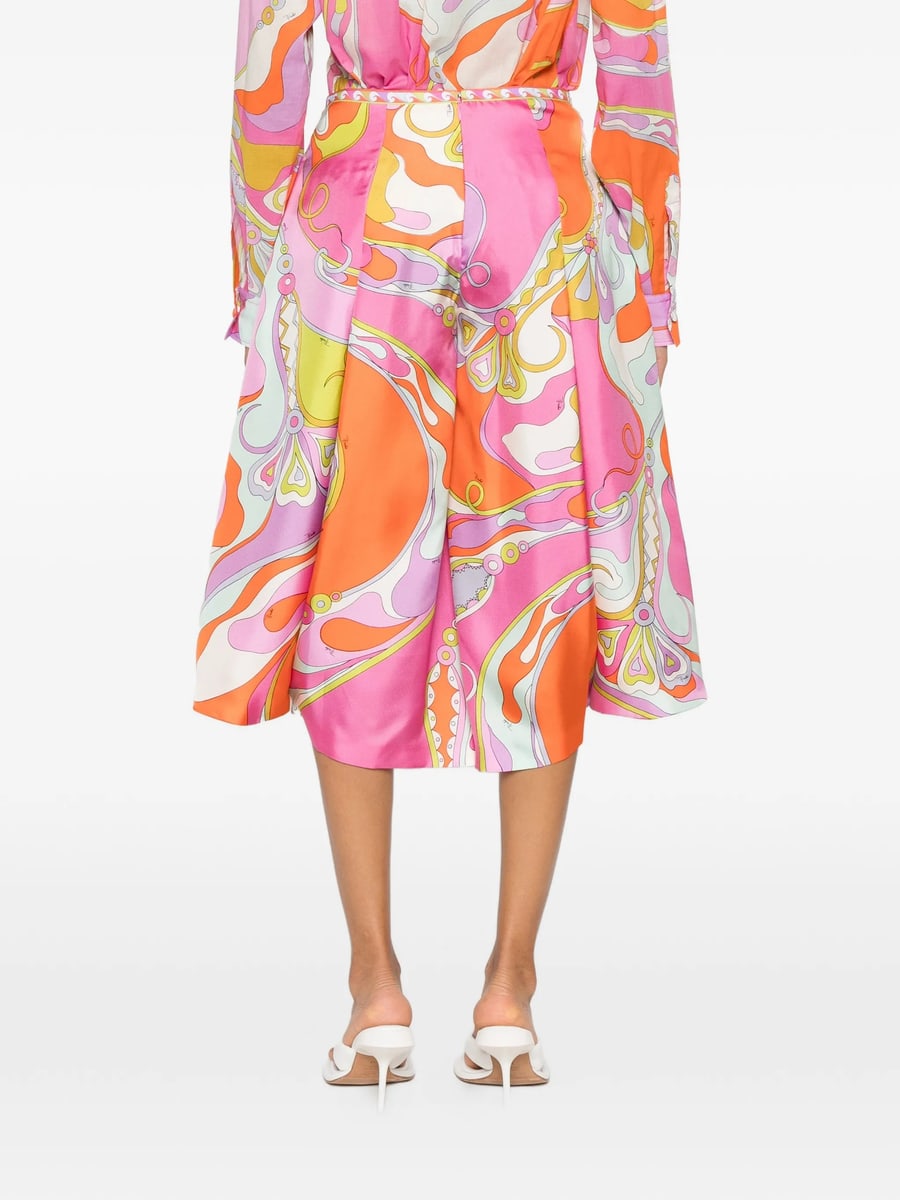 Pucci Pucci Iride-print Silk Trousers, view 3