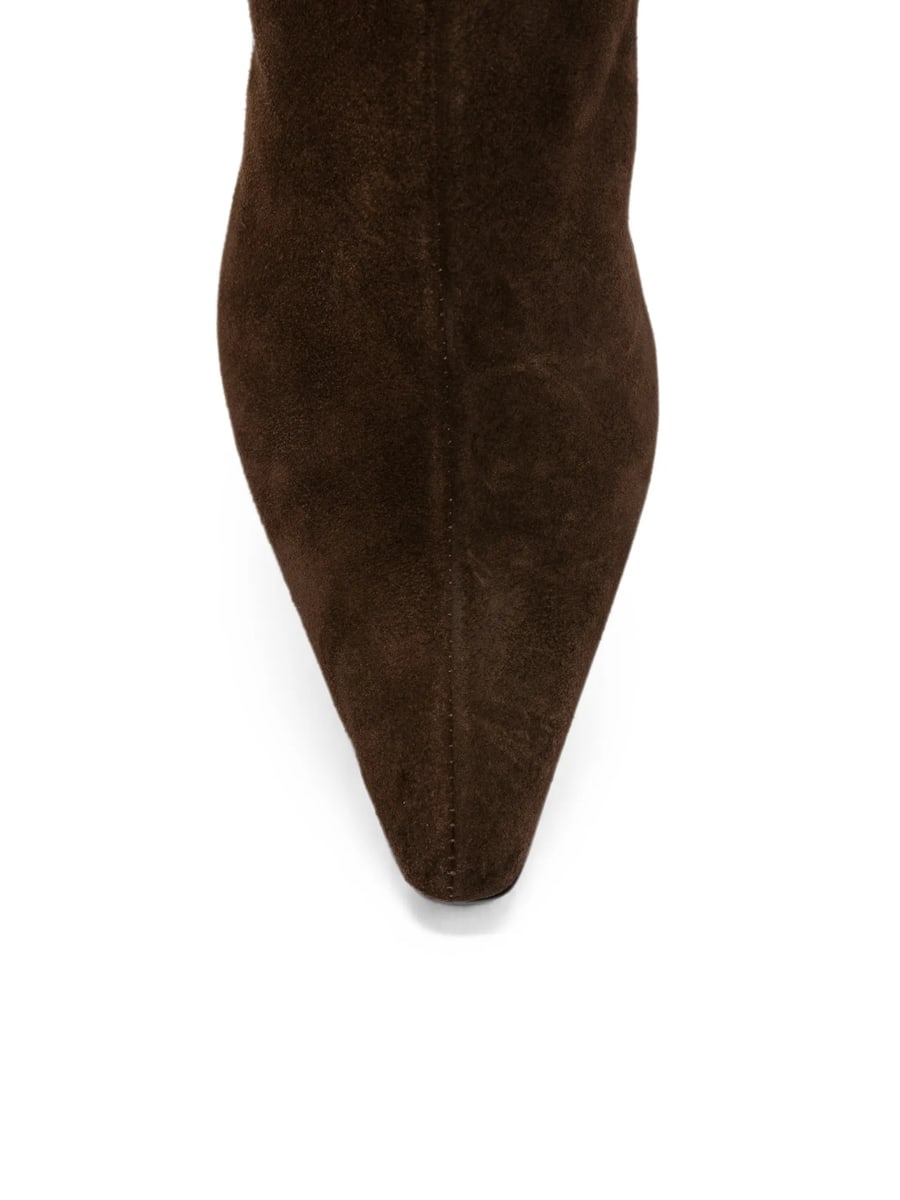 Alohas Alohas Suede Pointed-toe Ankle Boots, view 3
