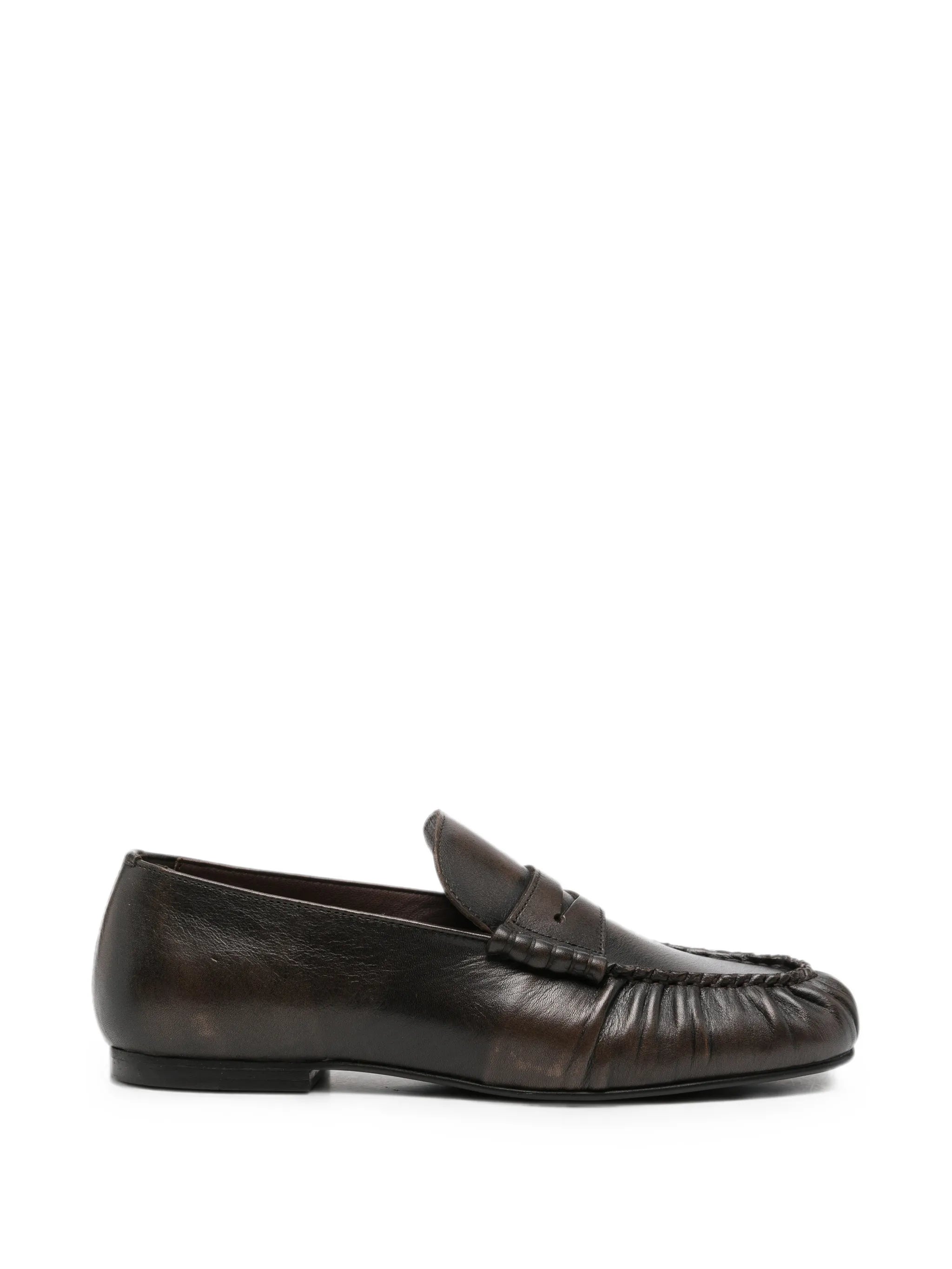 Alohas Alohas Gathered Penny-slot Loafers