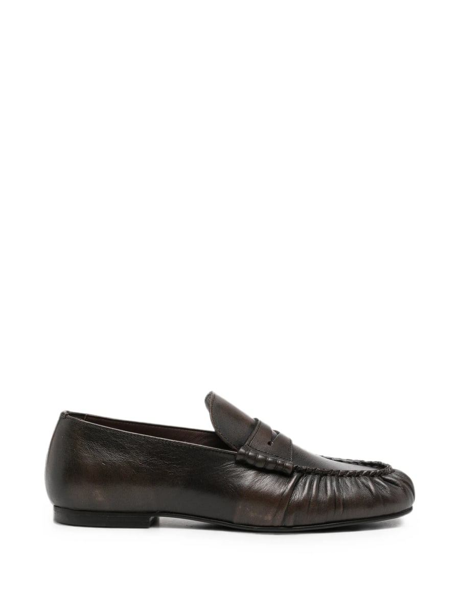 Alohas Alohas Aven Vintage Effect Leather Loafers