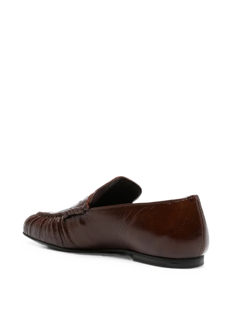 Alohas Alohas Ruched Penny-slot Loafers, view 4